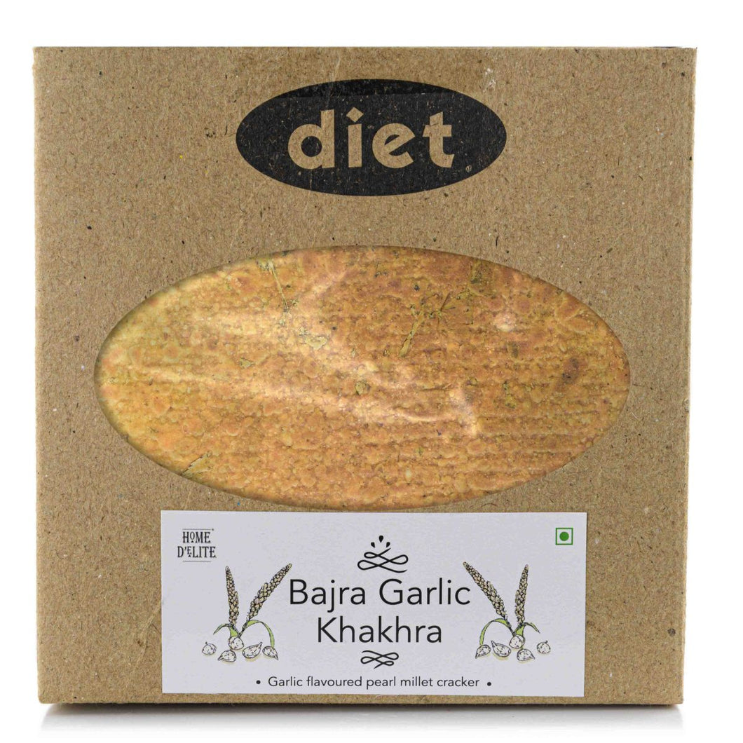 Home Delite Healthy Food Snacks Bajra Garlic Khakhra Garlic flavoured pearl millet cracker