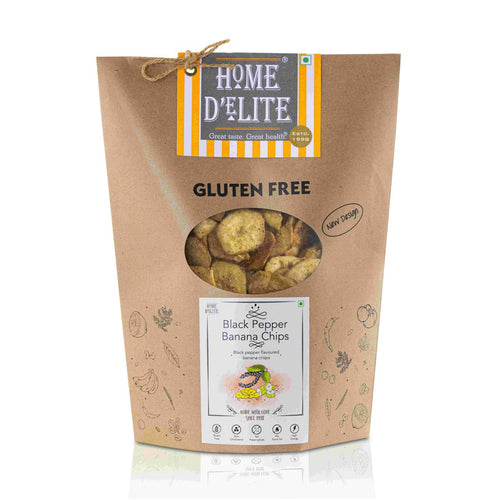 Black Pepper Banana Chips (Round) - Home D'elite and Sargam