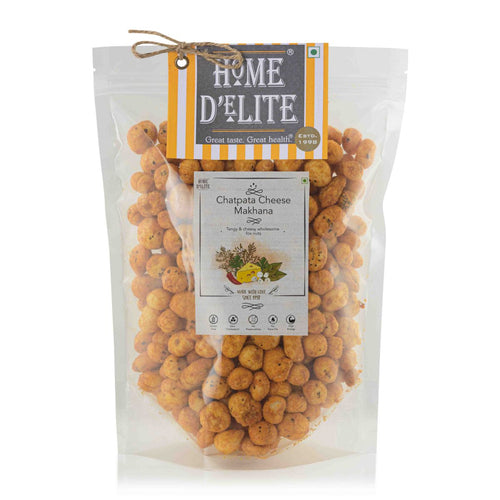 Home Delite Healthy Food Snacks Chatpata Cheese Makhana Tangy & cheesy wholesome fox nuts