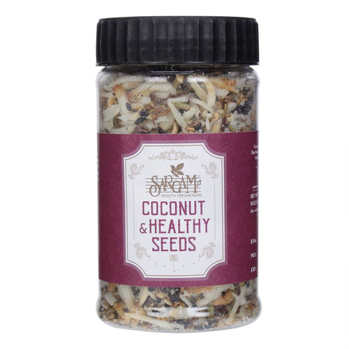 Sargam Mouth Fresheners Mukhwas Churan Digestive Coconut and Healthy Seeds Mouth watering mixture of desicated coconut and healthy seeds Rich in Omega 3 Vitamin E Iron protein and dietary fibres
