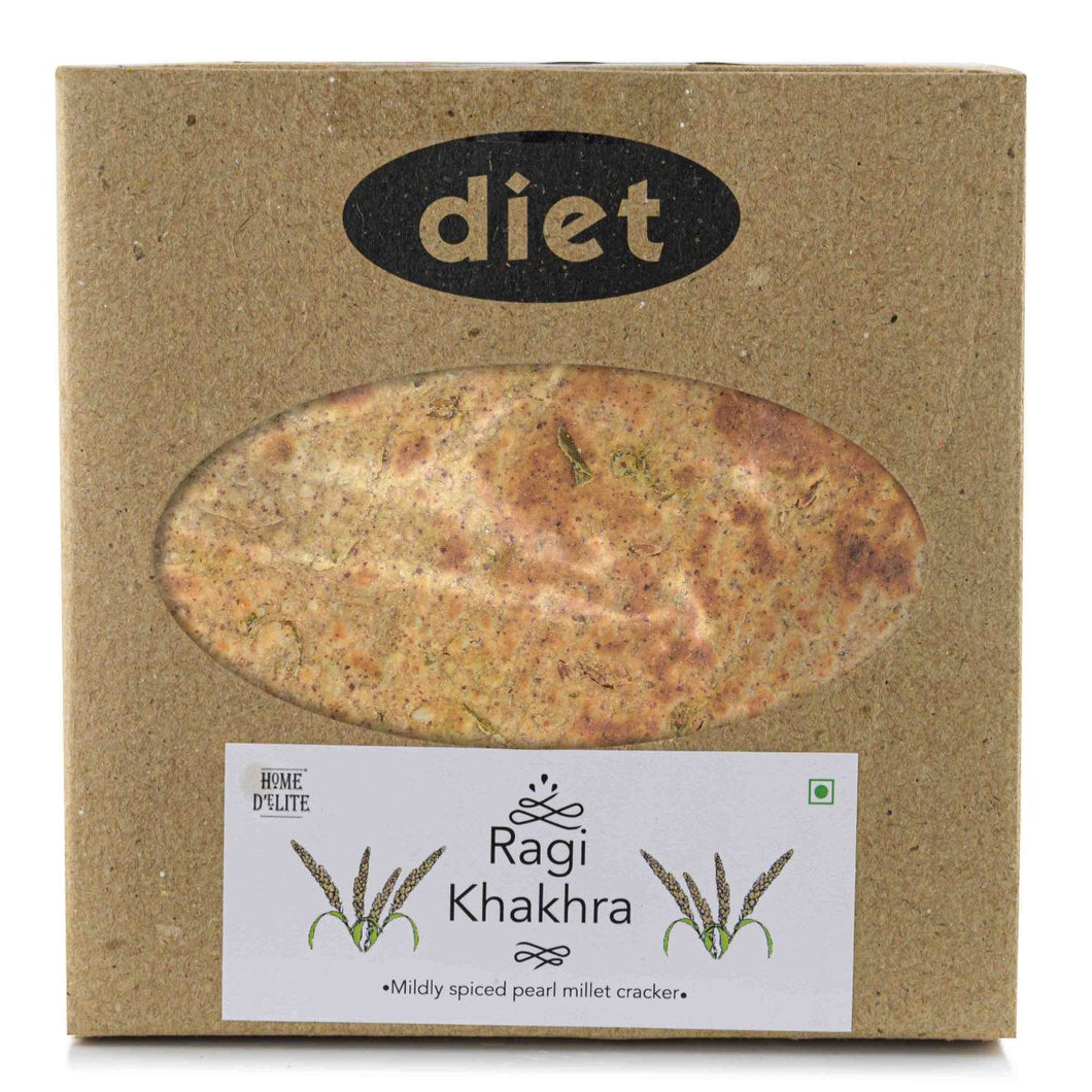 Home Delite Healthy Food Snacks Ragi Khakhra Mildly spiced pearl millet cracker