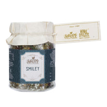 Load image into Gallery viewer, Sargam Mouth Fresheners Mukhwas Churan Digestive Smiley A sweet and minty mixture that will bring a smile to your face instantly! Healthy seeds garnished with rose petals and jequirity leaves with a rich, refreshing flavour.
