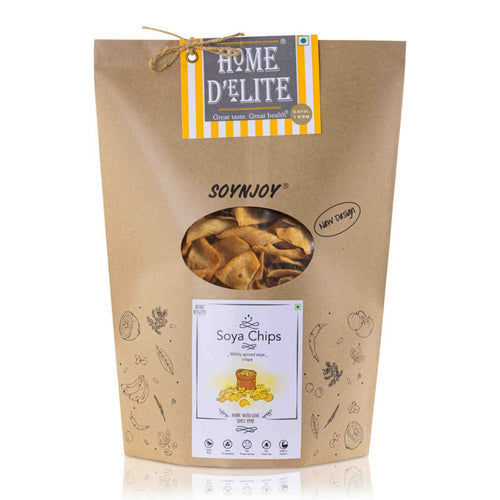 Home Delite Healthy Food Snacks Soya Chips Mildly spiced soya crisps
