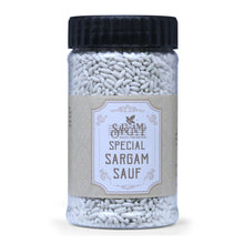 Load image into Gallery viewer, Sargam Mouth Fresheners Mukhwas Churan Digestive special sargam sauf Minty, sugar coated fennel seeds. Freshens your palate instantly.
